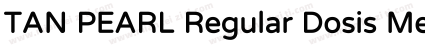 TAN PEARL Regular Dosis Medium字体转换